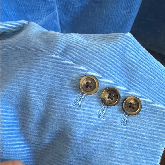 Boden Blue Corduroy Blazer Suit Jacket & Matching Pants Set Size 14 Women’s - Picture 8 of 12